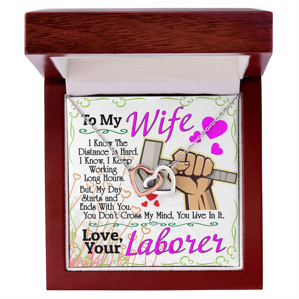 Laborer'S Wife - Interlocking Heart Necklace Interlocking Hearts Necklace