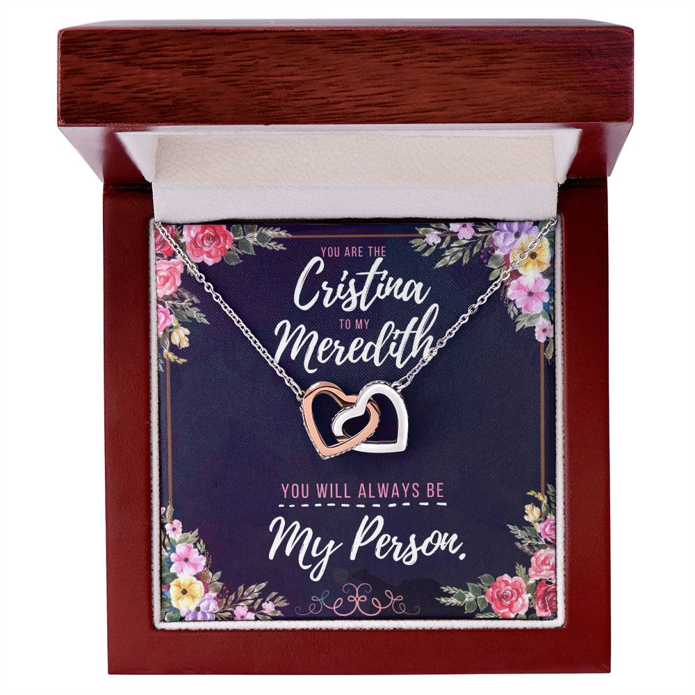 You Will Always Be My Person Necklace - Best Gift You Can Give Interlocking Hearts Necklace