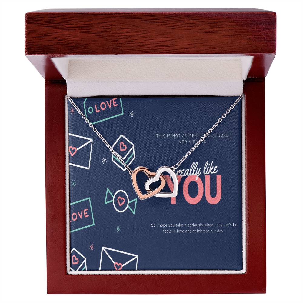 To My Love Interlocking Hearts Necklace