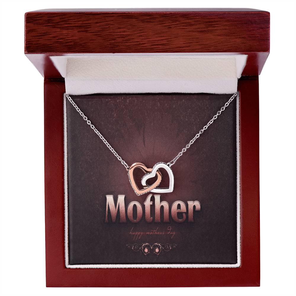 To My Mother My Everything Interlocking Hearts Necklace
