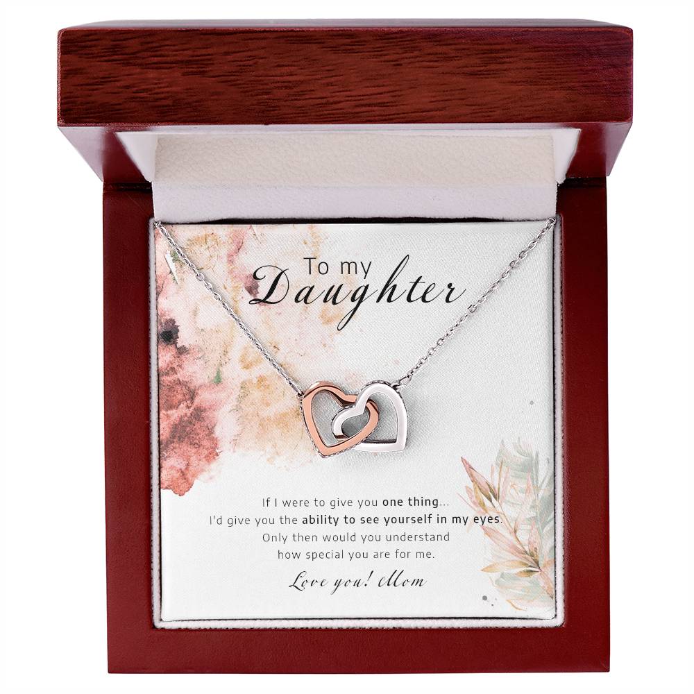 See Youself In My Eyes - Interlocking Hearts Necklace