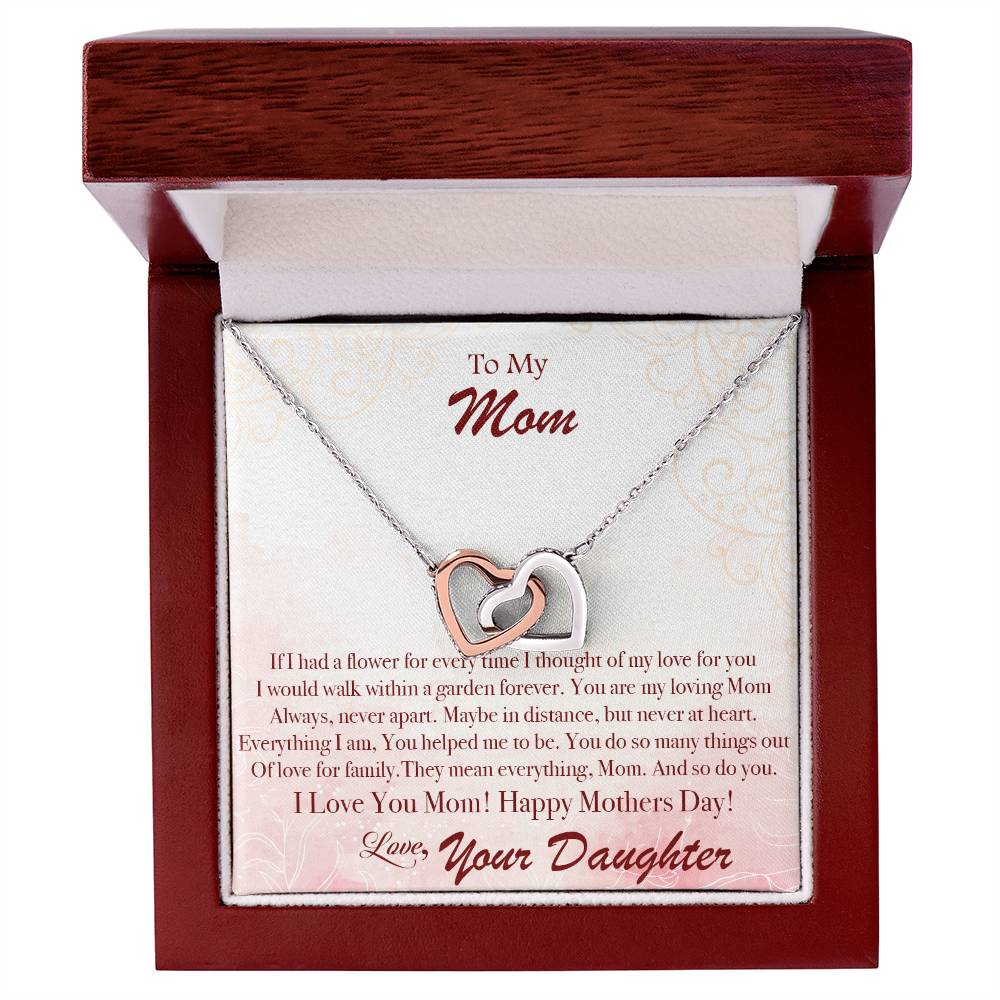 Mother'S Day Garden Forever - Interlocking Hearts Necklace
