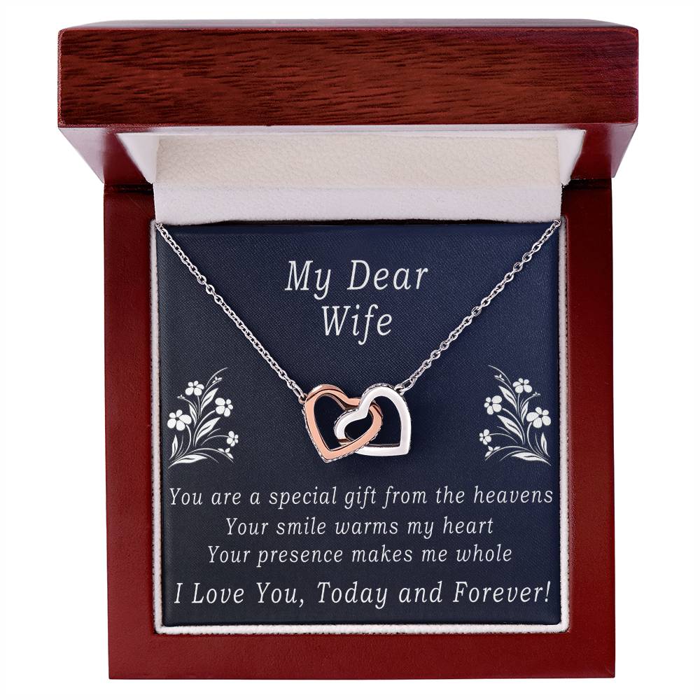 Today & Forever Necklace Interlocking Hearts Necklace