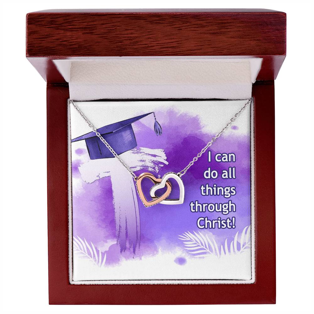 Interlocked Heart Neckless - Graduation Day Interlocking Hearts Necklace