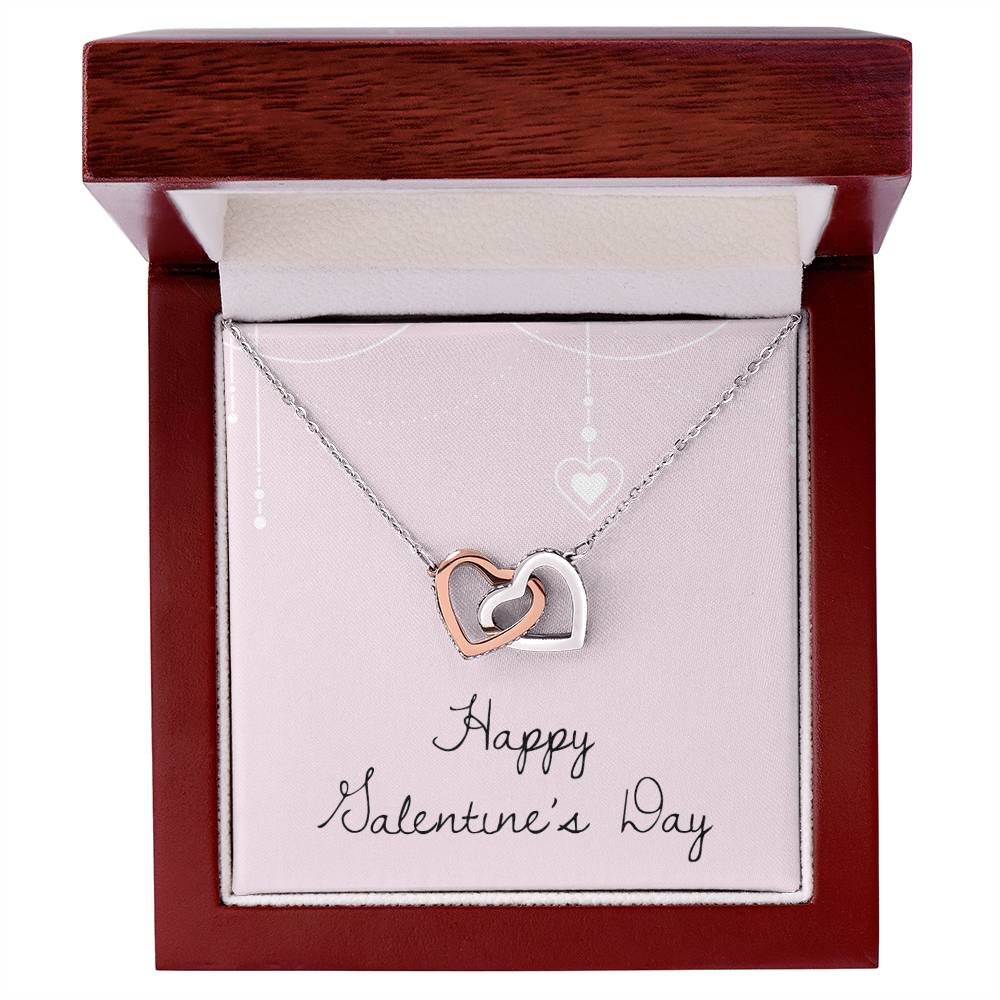 Happy Valentine'S Day - Necklace Interlocking Hearts Necklace