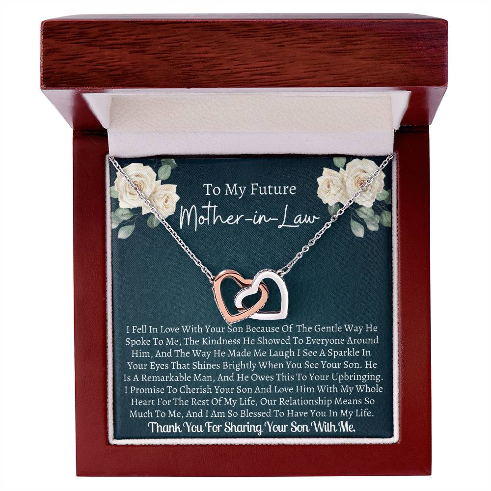 Future Mother In Law Interlocking Interlocking Hearts Necklace