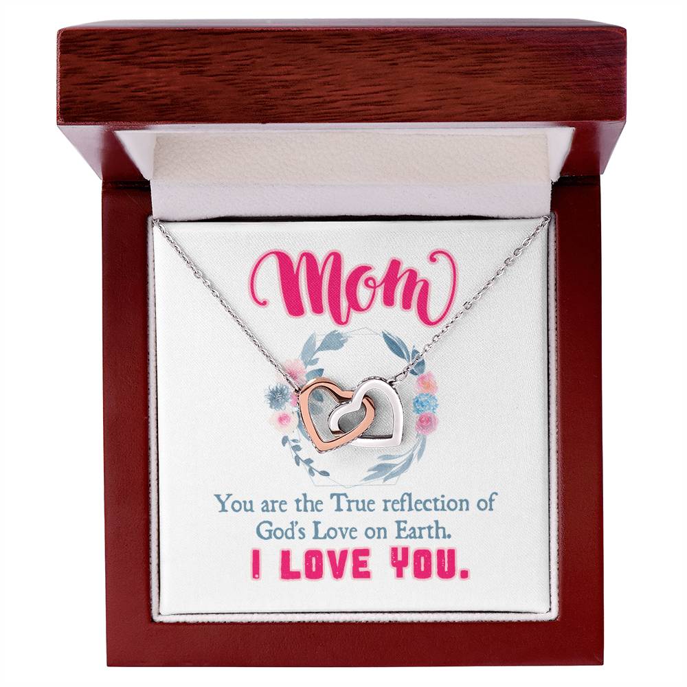Gift For Mom - Interlocking Hearts Necklace