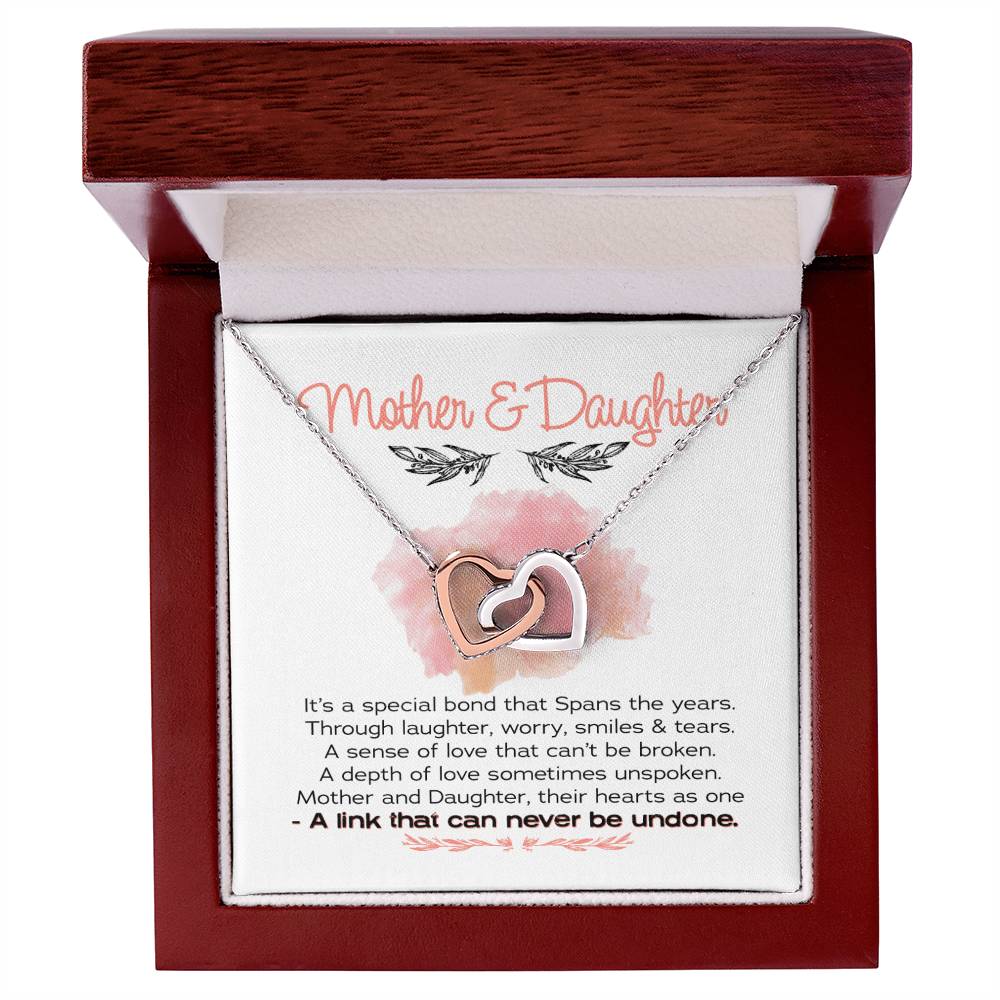 Gift For Mom - Interlocking Hearts Necklace