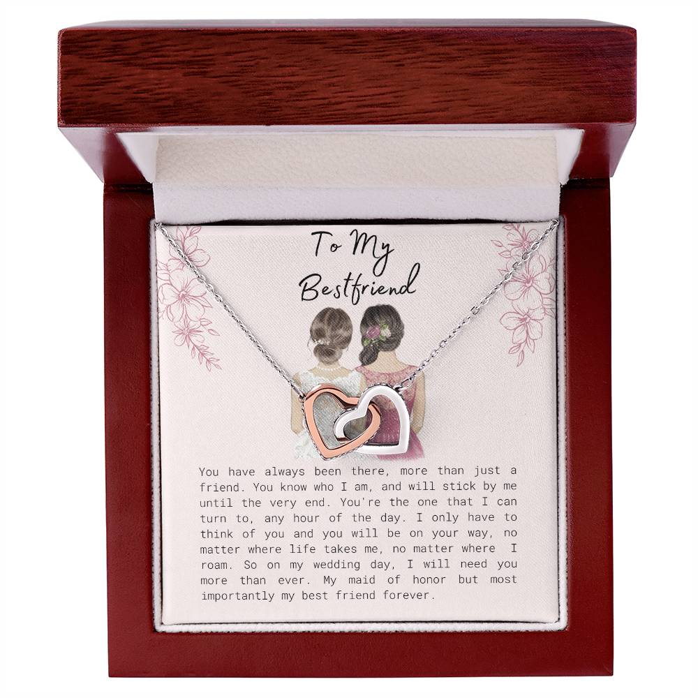 Gift For Wife Present For My Wife Anniversary Birthday Interlocking Hearts Necklace