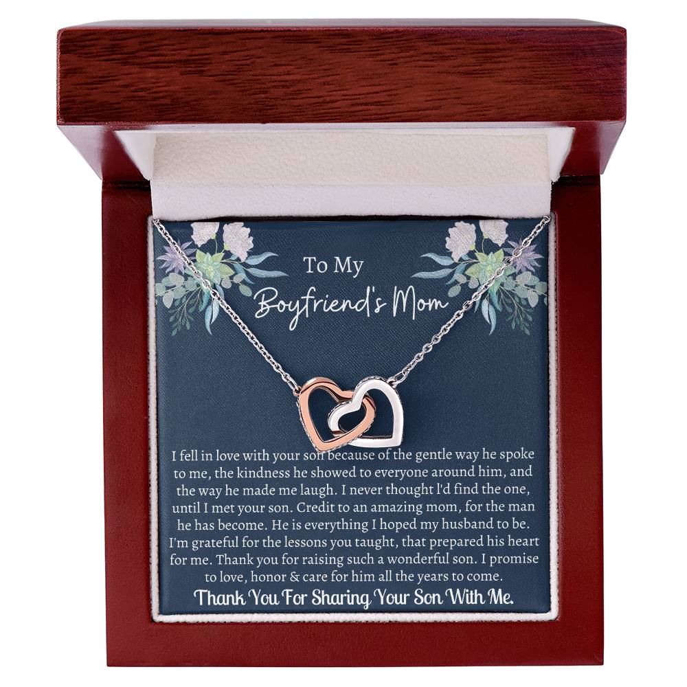 Gift For Boyfriend'S Mom Interlocking Interlocking Hearts Necklace