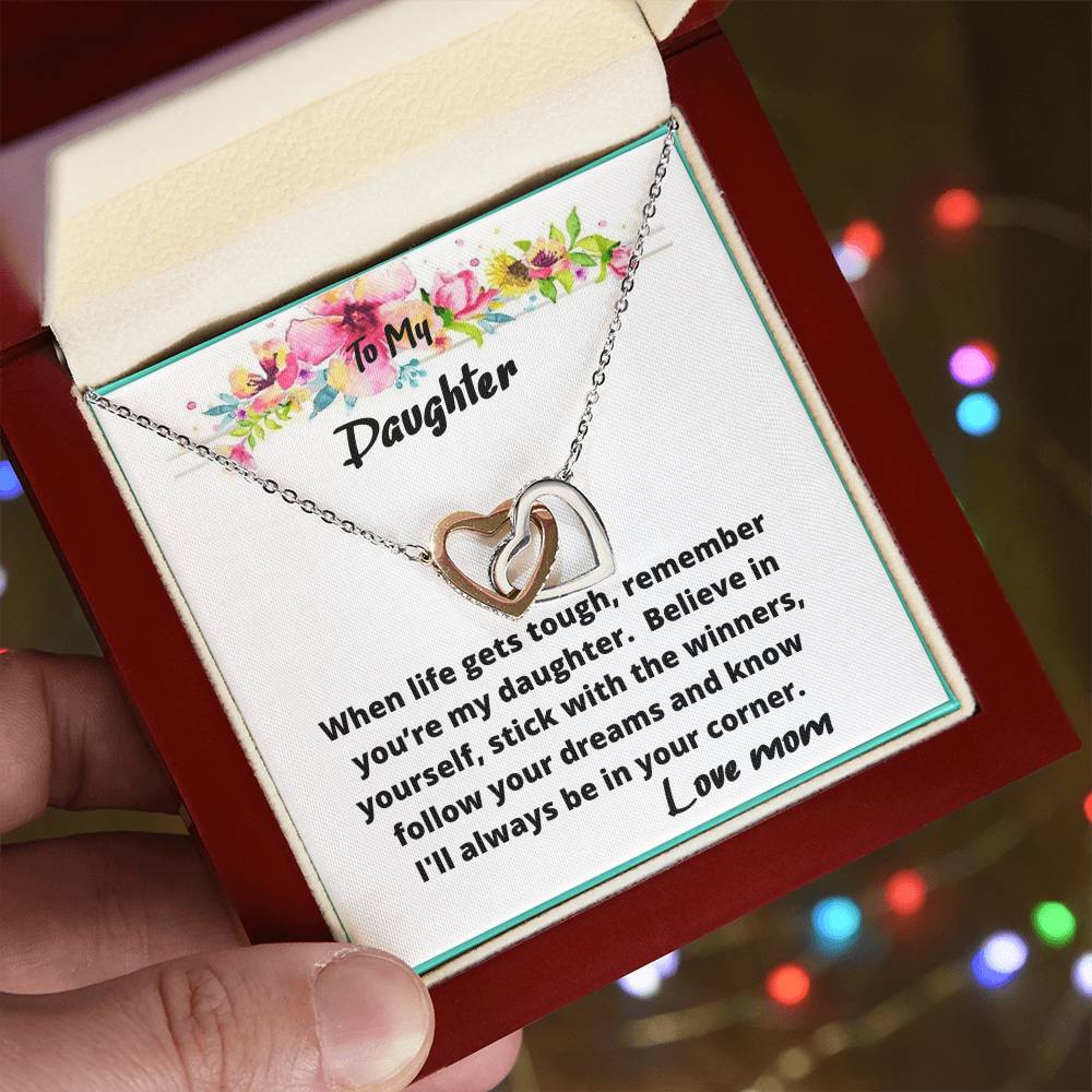 Follow Your Dreams Interlocking Hearts Necklace