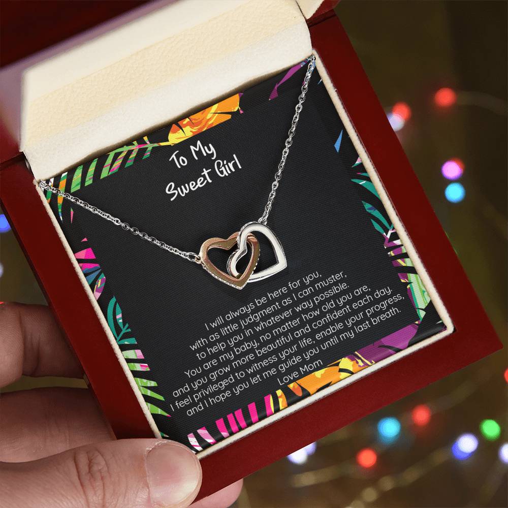 Gift Sweet Teen Girl - Locked Hearts Necklace Interlocking Hearts Necklace