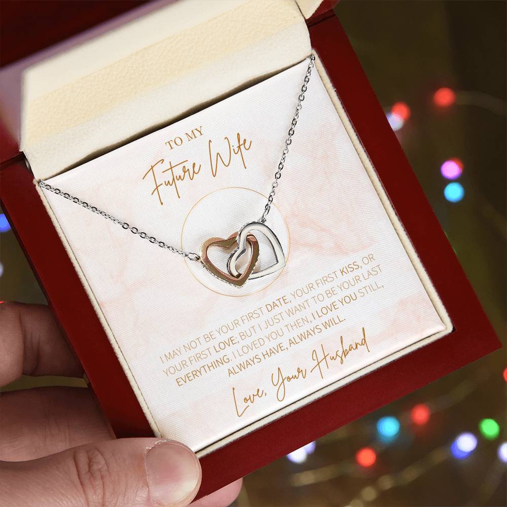 Hearts Necklace Gift For Future Wife Gift For Her Interlocking Hearts Necklace