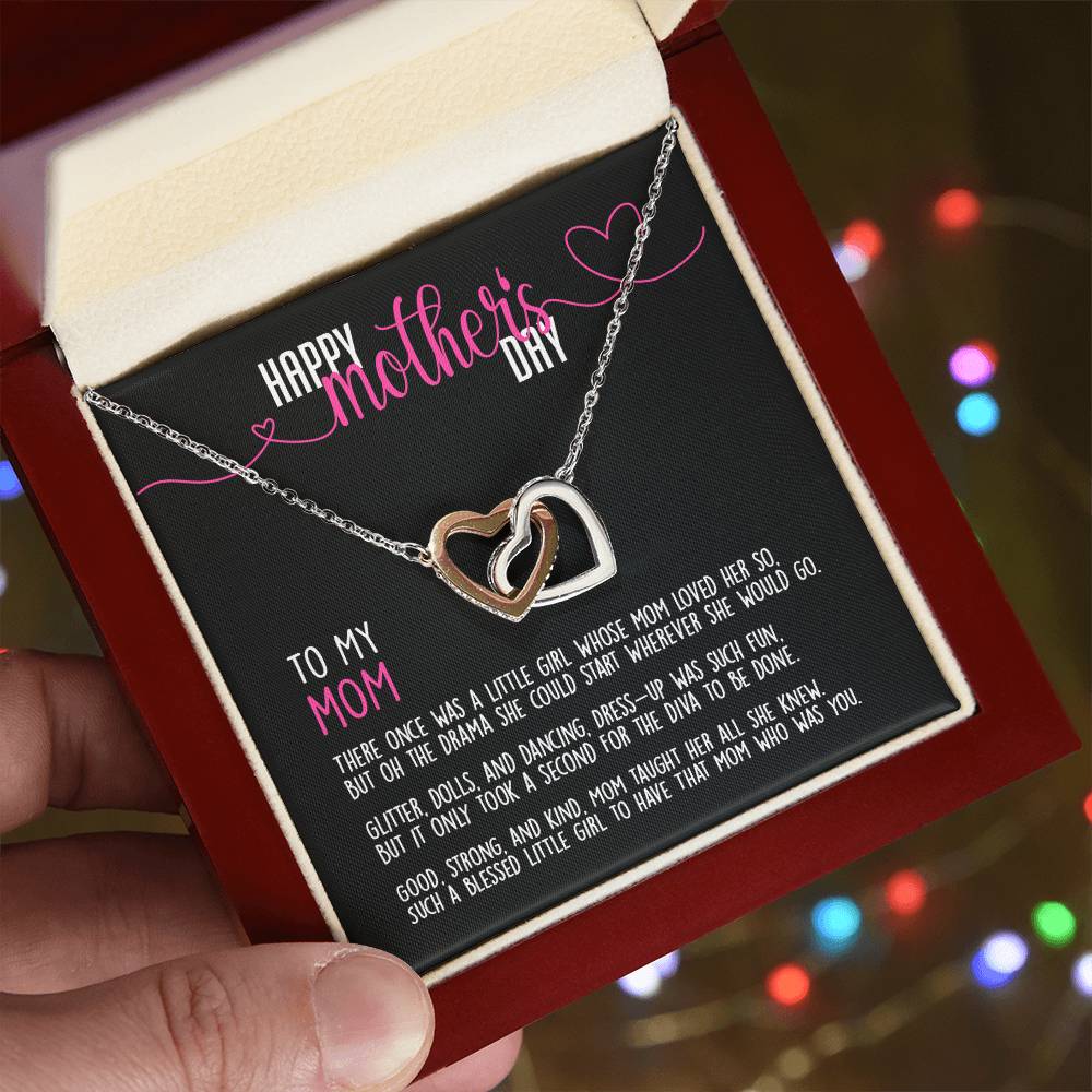 Limited Time - Happy Mother'S Day To My Mom - Necklace Interlocking Hearts Necklace