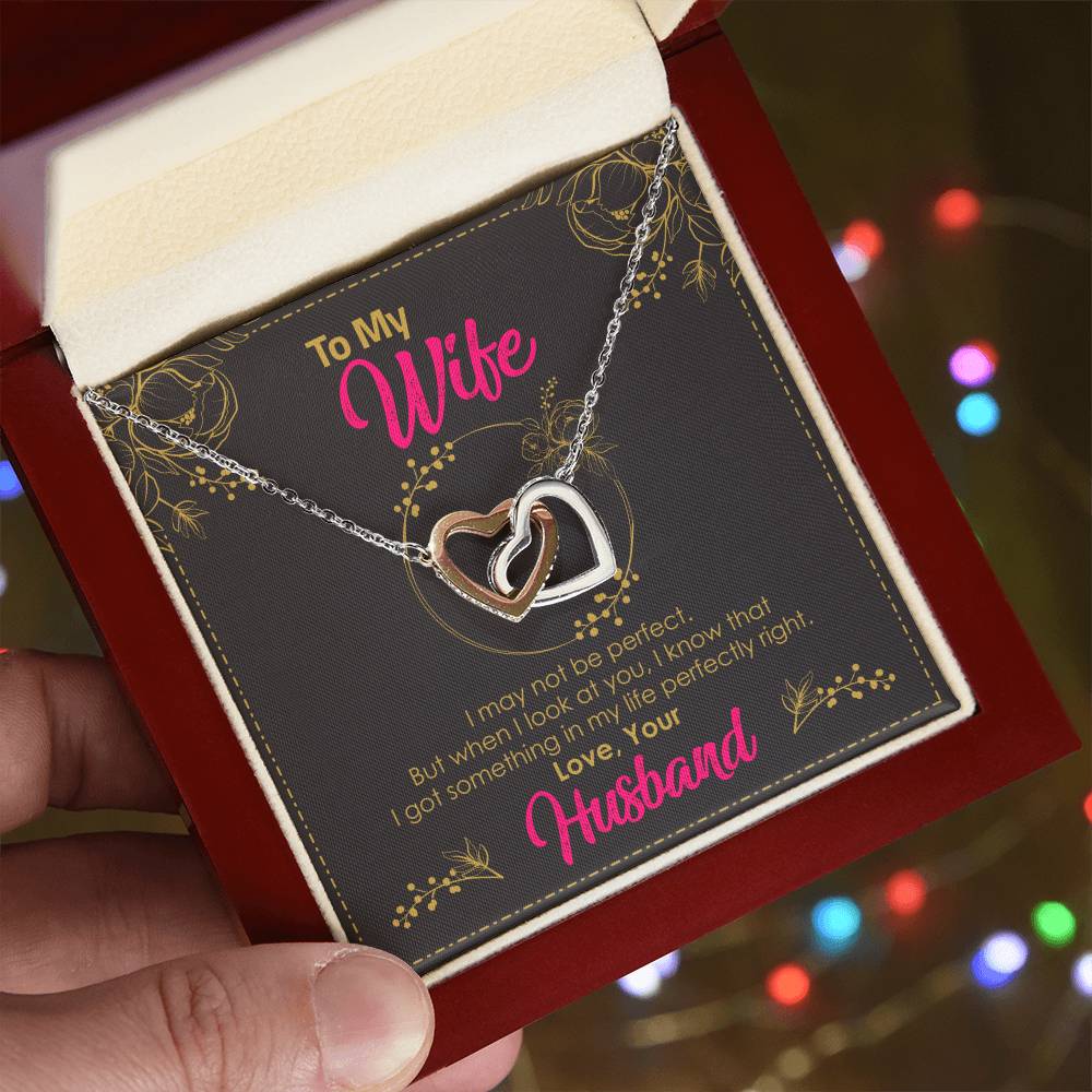 Perfectly Right Wife! Exclusive Necklace! Interlocking Hearts Necklace