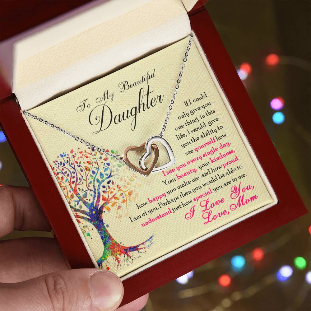 Collection Daughter - How Special You Are To Me - Necklace Interlocking Hearts Necklace