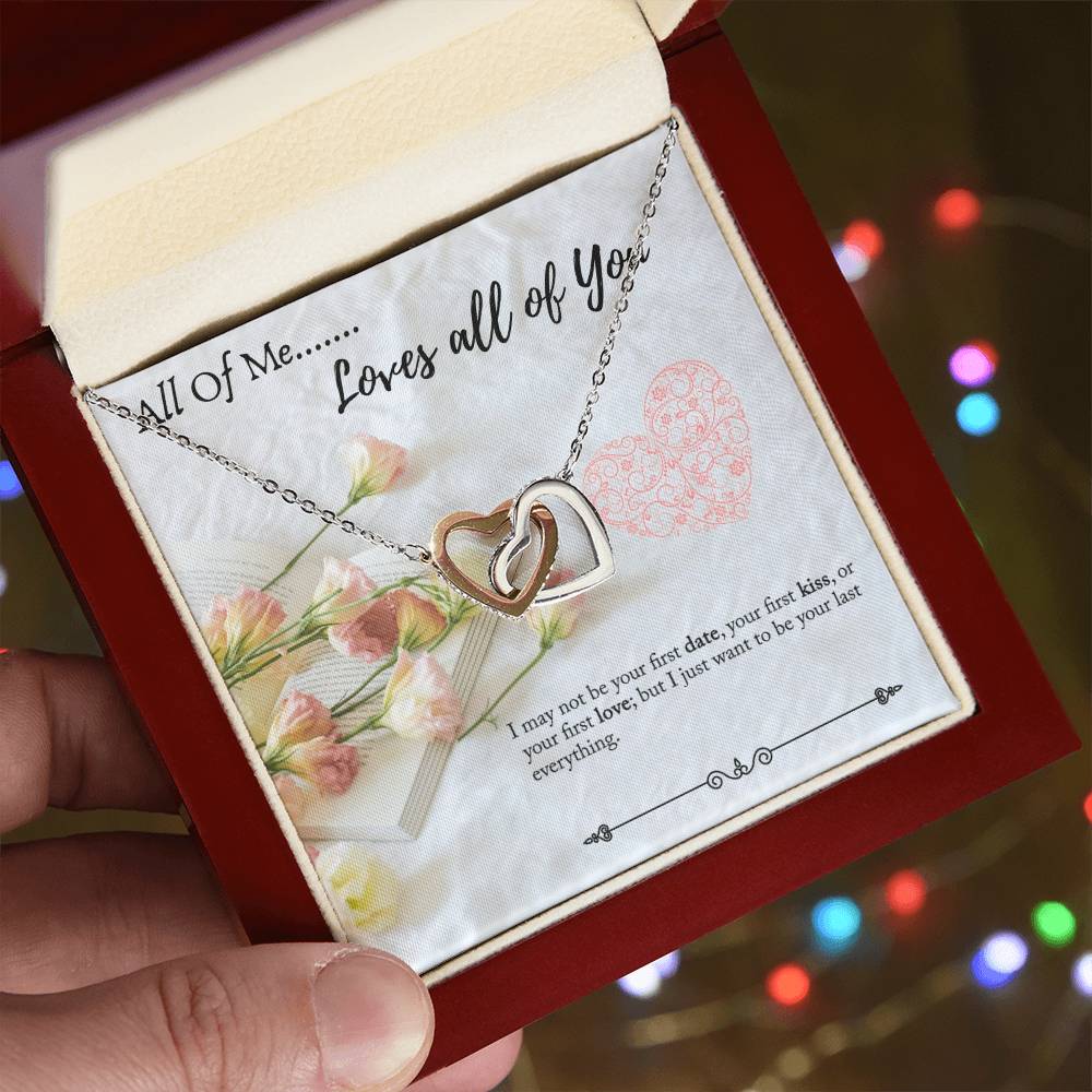 Gift For Significant Other - Gift For Wife - Gift For Girlfriend Interlocking Hearts Necklace