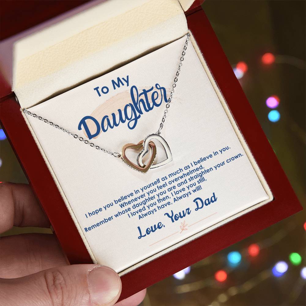 Collection Daughter - My Little Princess - Interlocking Hearts Necklace