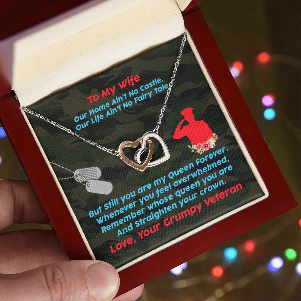 Veteran'S Wife - Interlocking Heart Necklace Interlocking Hearts Necklace