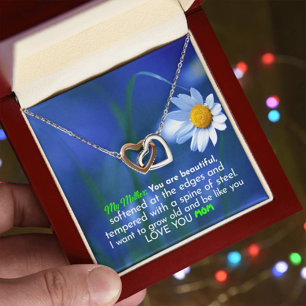 Mothers Day Gift From Daughter Son - Mother Necklace Gifts For Mom Mom Necklace Interlocking Hearts Interlocking Hearts Necklace