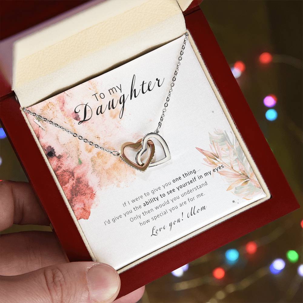 See Youself In My Eyes - Interlocking Hearts Necklace