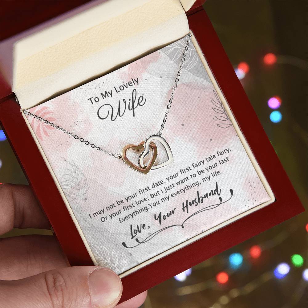 Best Gift For Wife From Husband Interlocking Hearts Necklace
