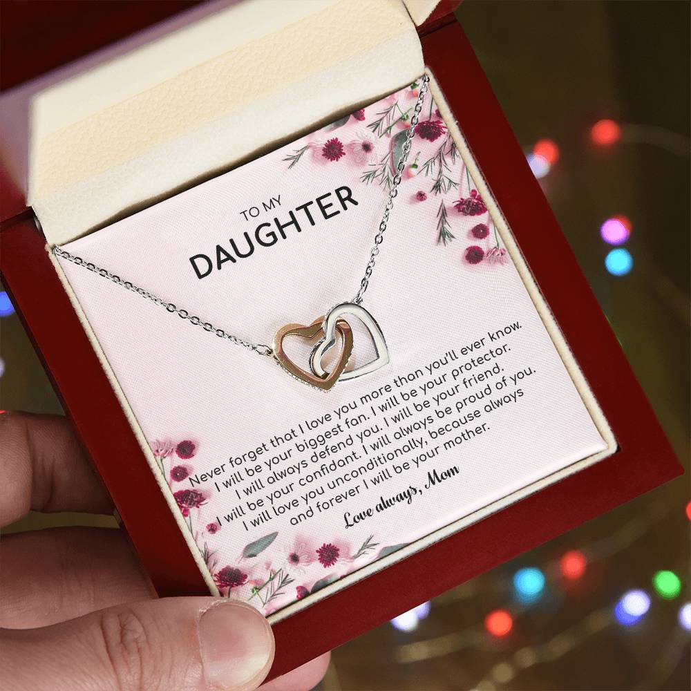 Forever I Will Be Your Mother - Interlocking Hearts Necklace