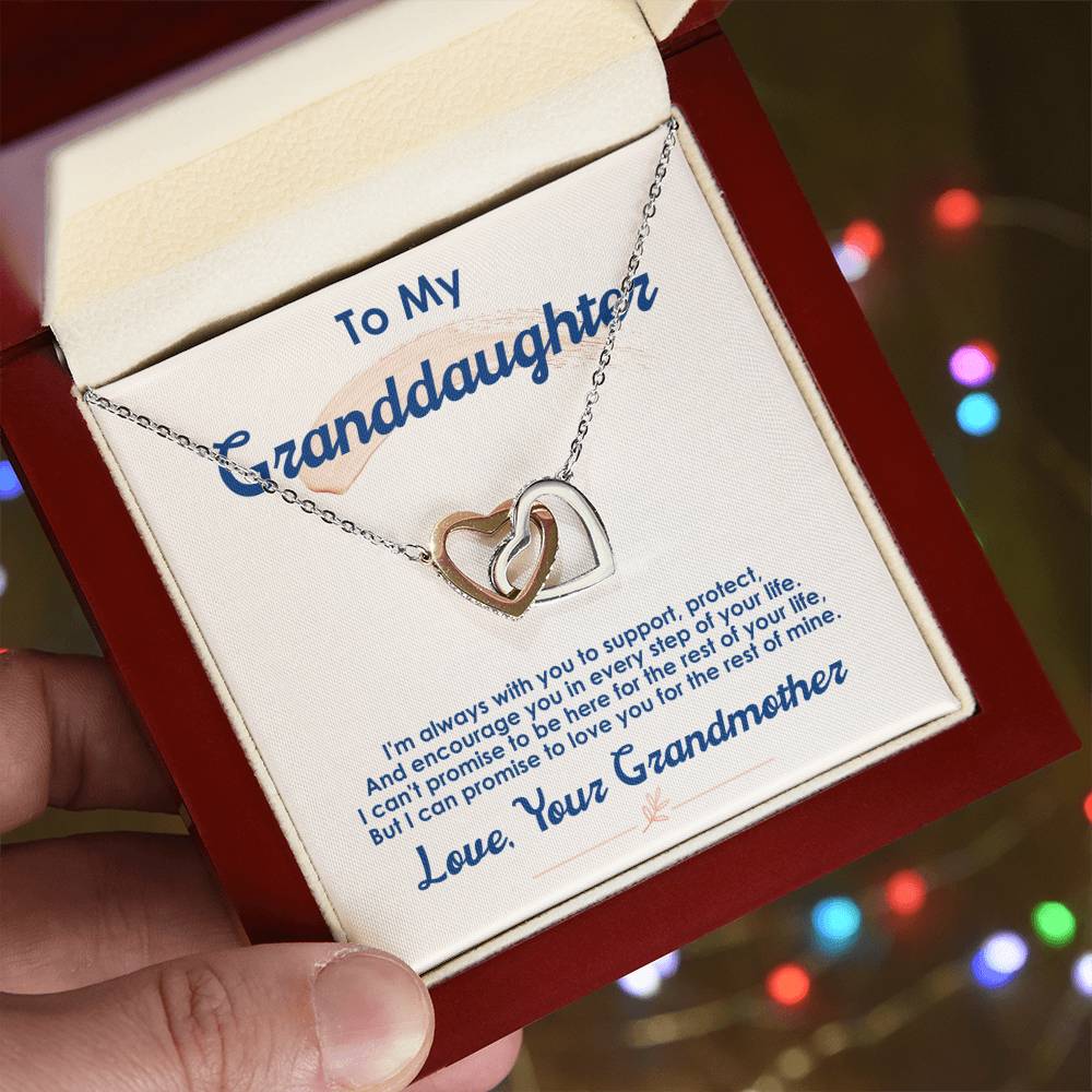 Collection Granddaughter - Every Step Of Your Life - Necklace Interlocking Hearts Necklace