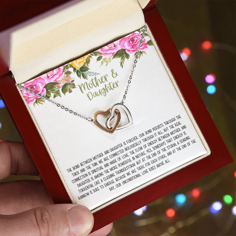 Mother Daughter Gift Necklace Mother'S Day Gift Gifts For Mom Mom Necklace Interlocking Hearts Necklace