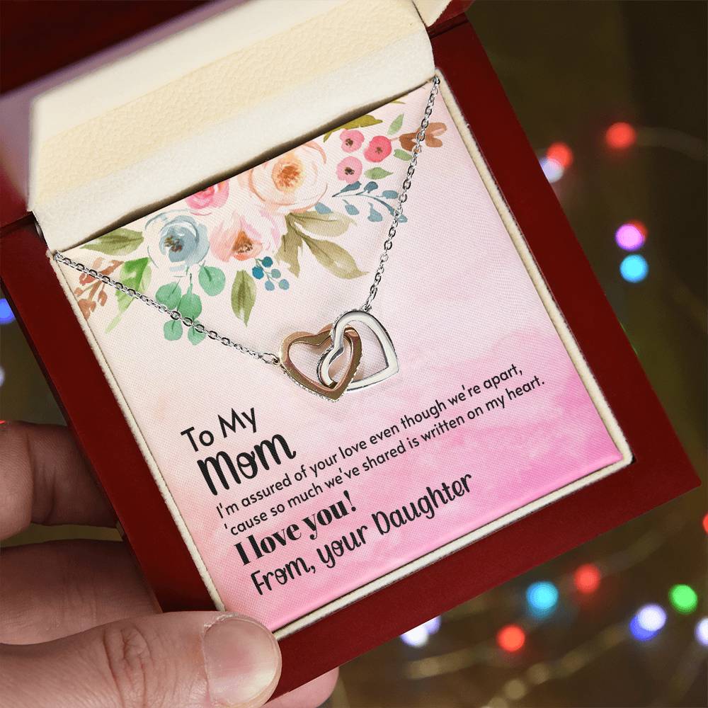 Mothers Day Gift From Daughter Son - Mother Necklace Gifts For Mom Mom Necklace Interlocking Hearts Interlocking Hearts Necklace