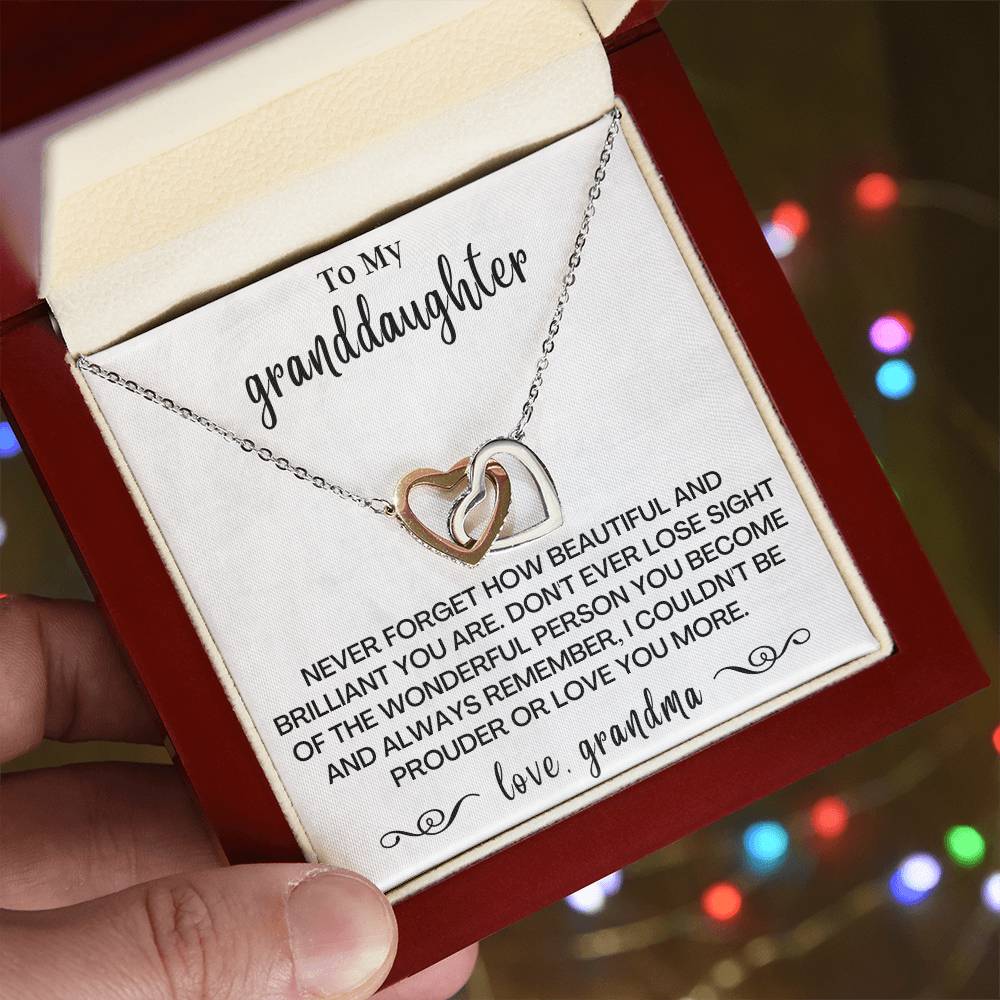 Happy Birthday Or Just To Say I Love You Interlocking Hearts Necklace