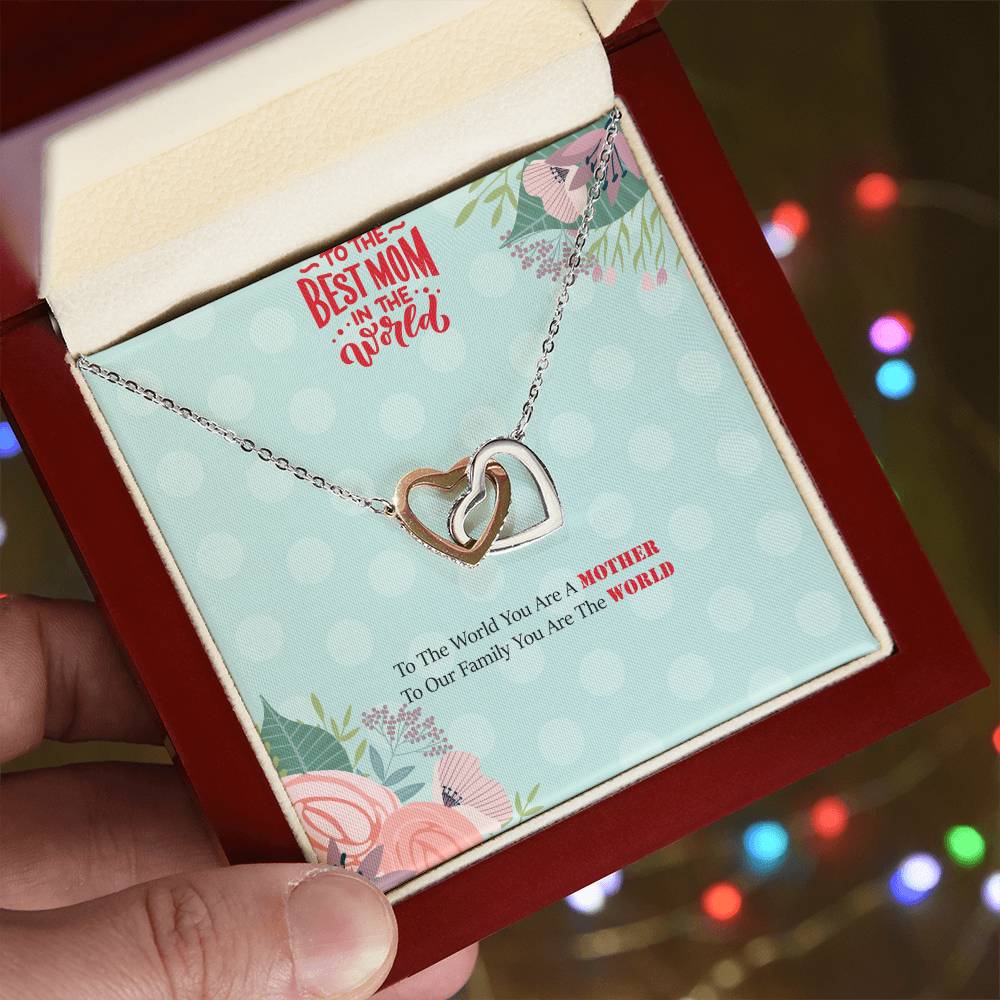 Mothers Day Gift For Mom Mothers Day Gift From Son Mothers Day Gift From Daughter Mothers Day Necklace Interlocking Hearts Necklace