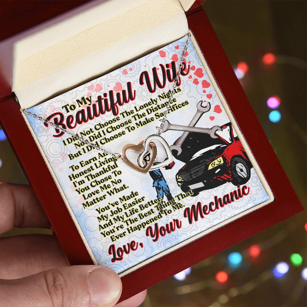 Mechanic'S Wife - Interlocking Heart Necklace Interlocking Hearts Necklace
