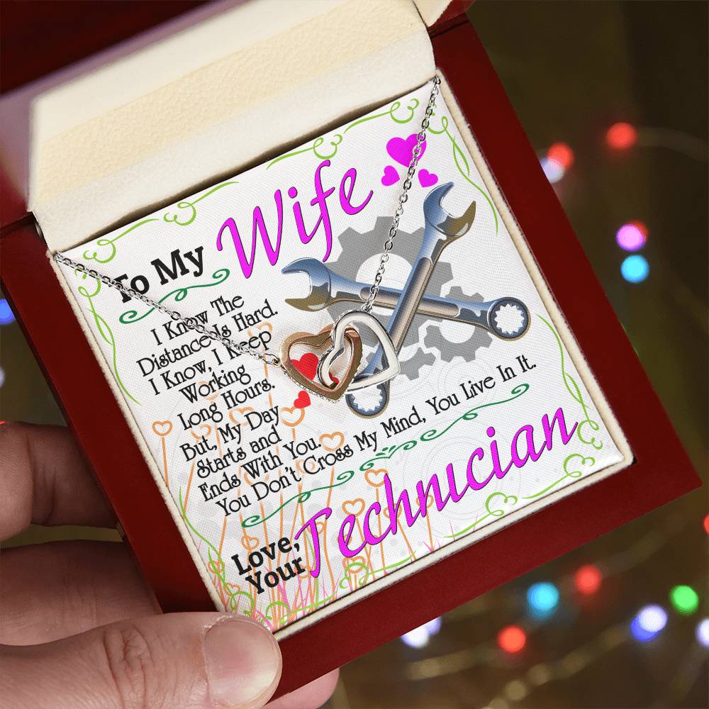 Technician'S Wife - Interlocking Heart Necklace Interlocking Hearts Necklace