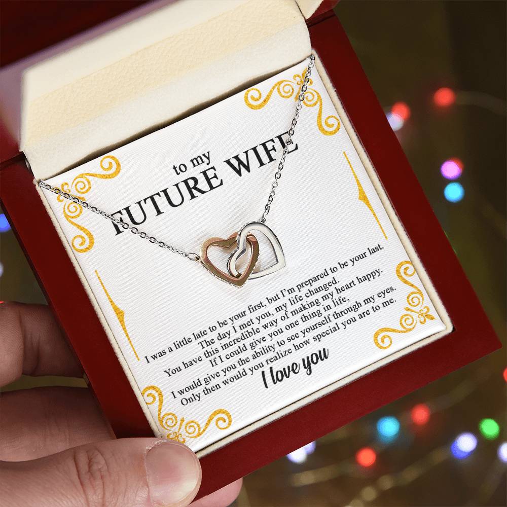 To My Future Wife - Lovecube - So89 Interlocking Hearts Necklace