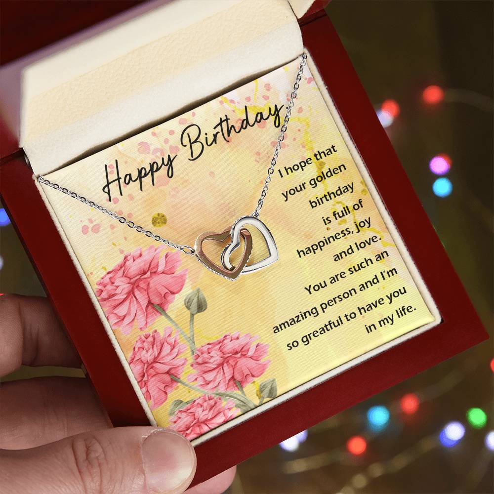 Interlocked Heart Neckless - For Birthday Interlocking Hearts Necklace