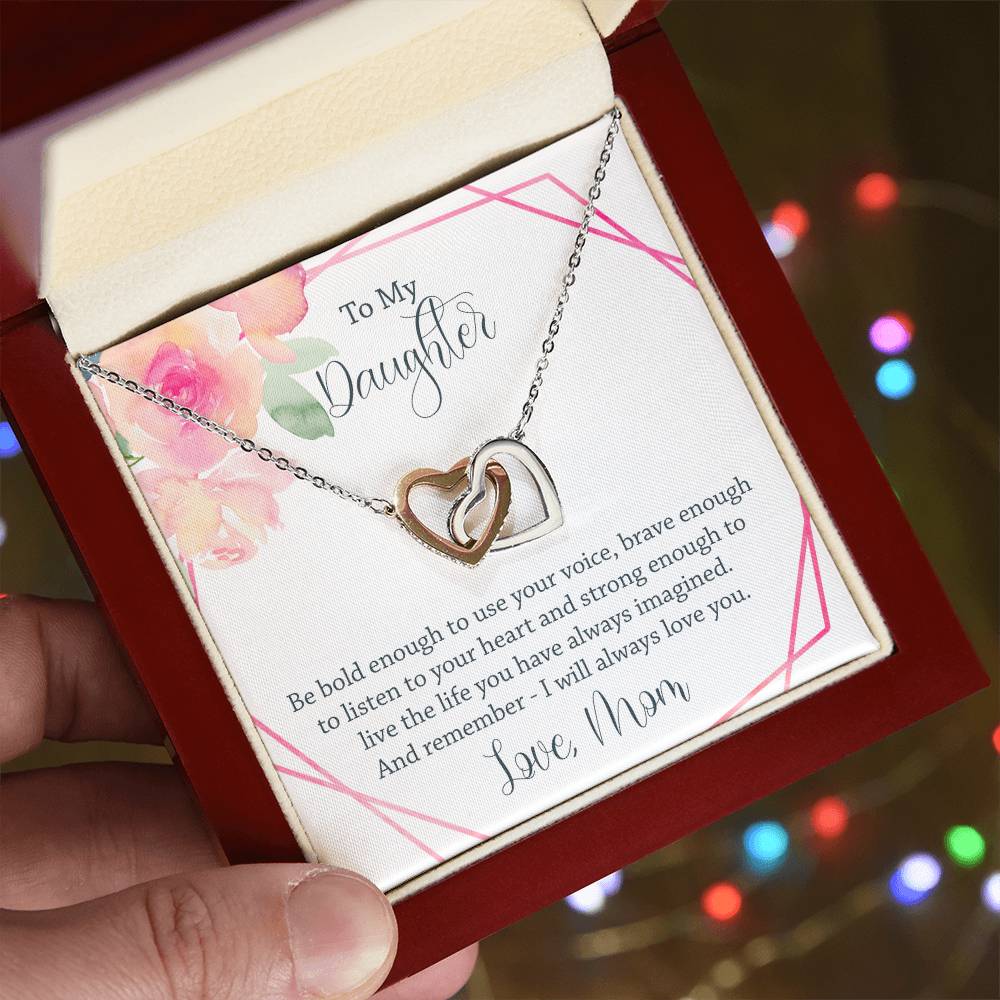 Interlocking Heart Necklace - Be Bold Enough Interlocking Hearts Necklace