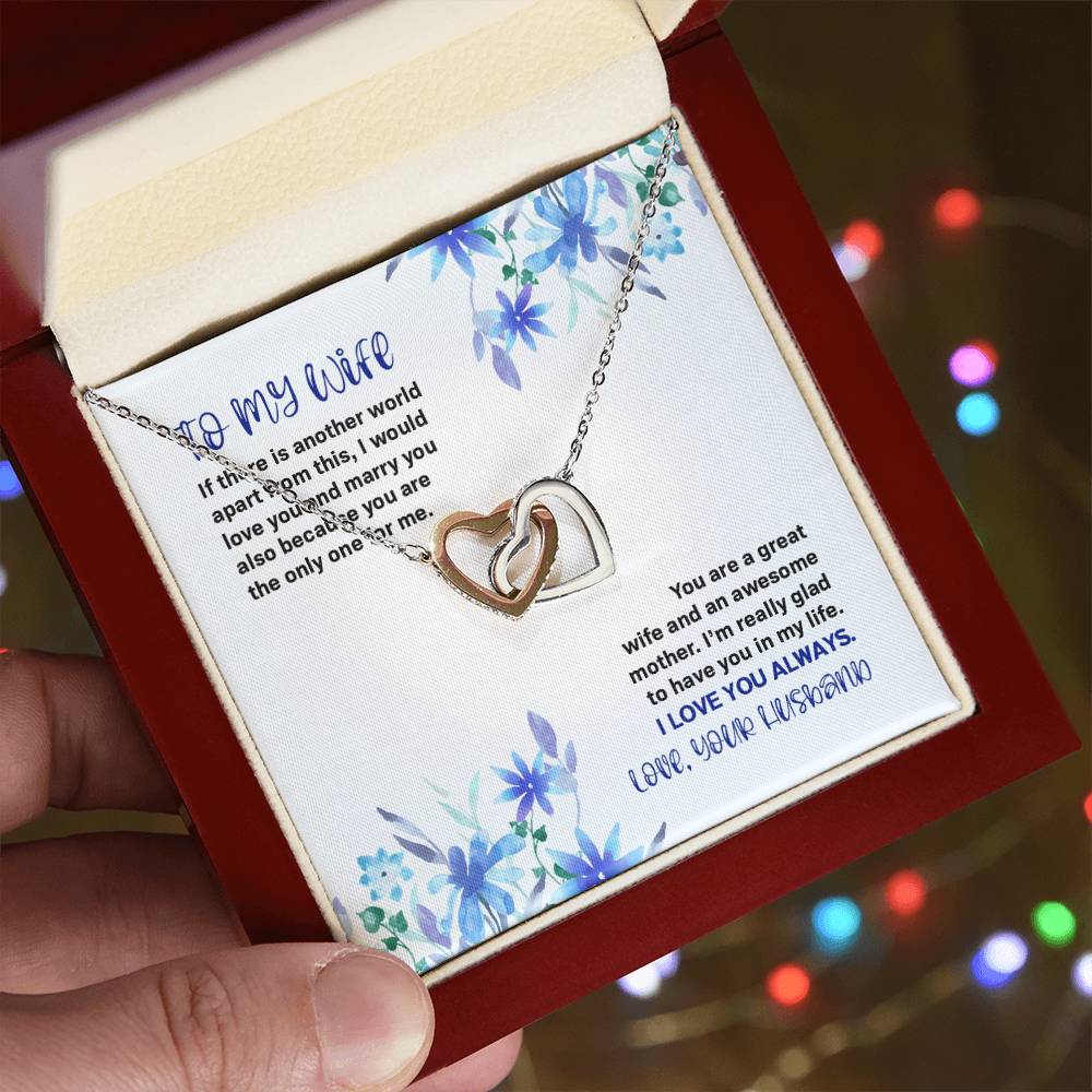 If There Is Another World - Inter-Locking Heart Necklace Interlocking Hearts Necklace