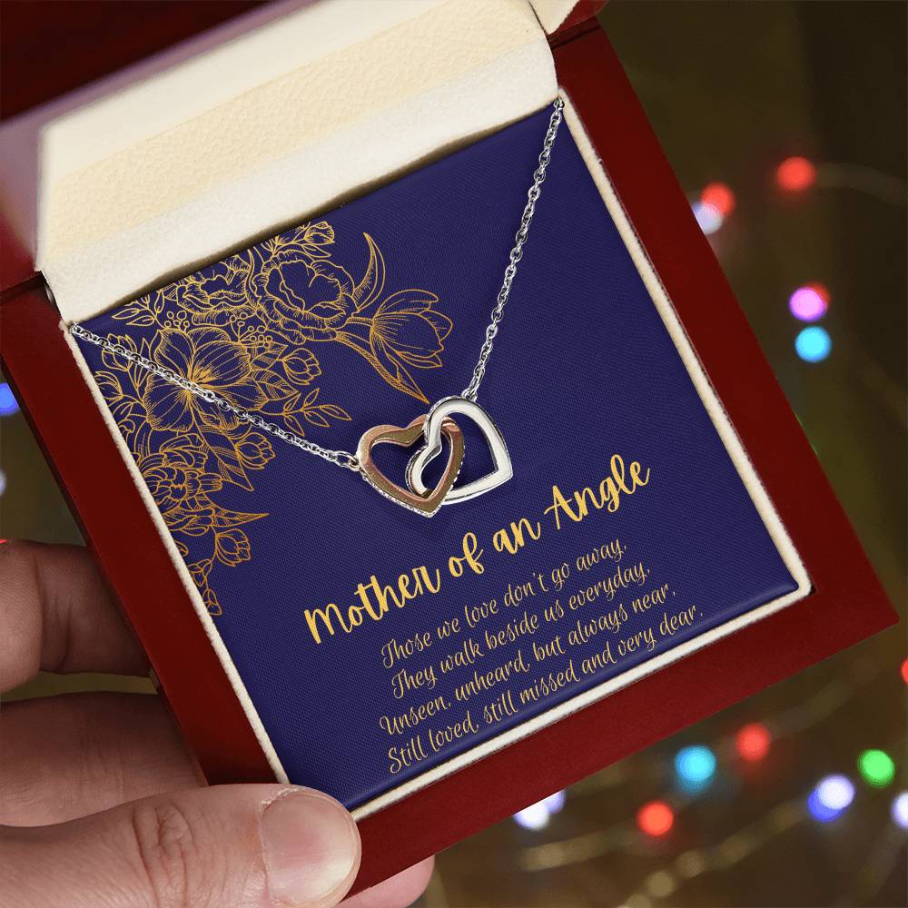 Mother Of An Angel - Interlocking Hearts Interlocking Hearts Necklace