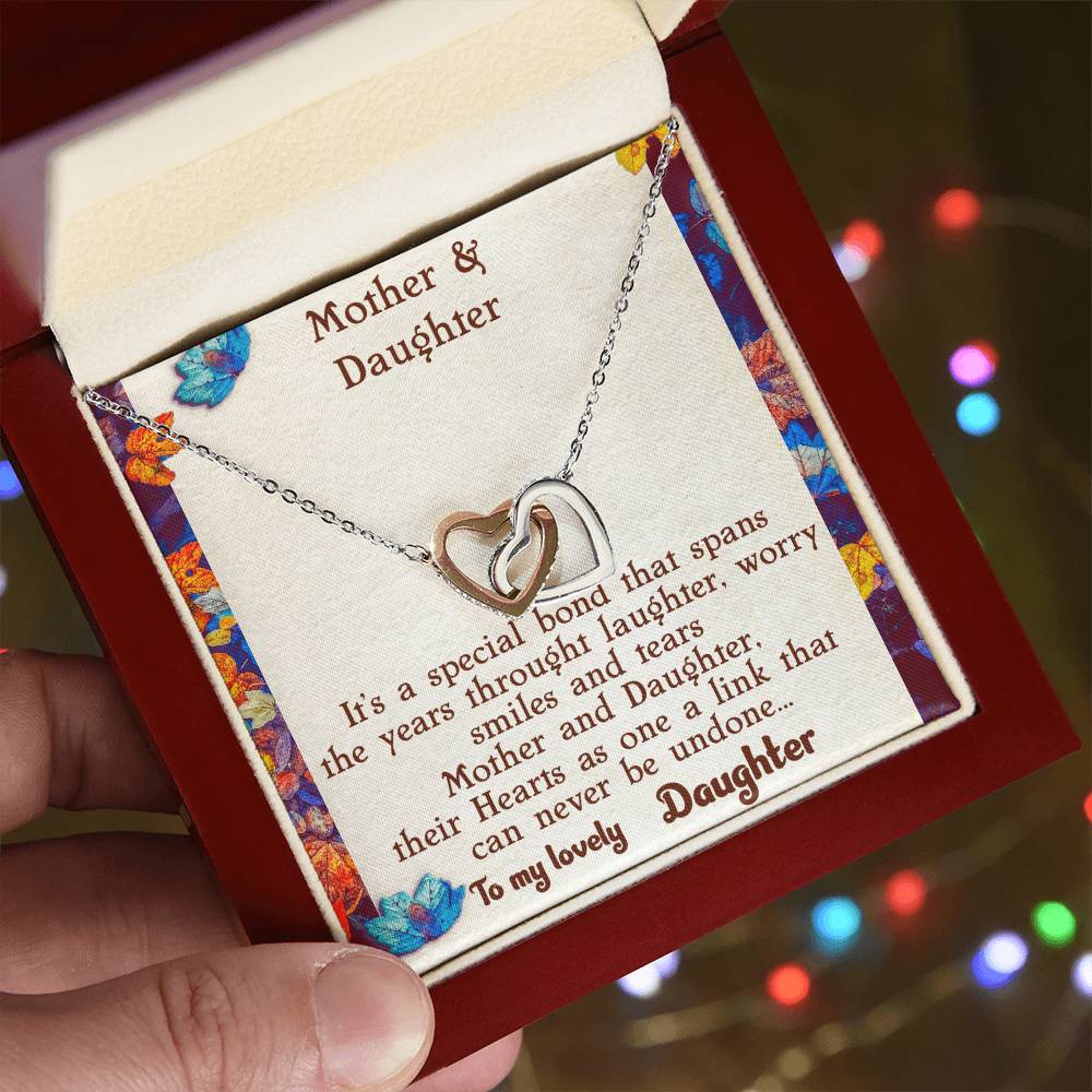 Mother & Daughter Necklace Interlocking Hearts Necklace