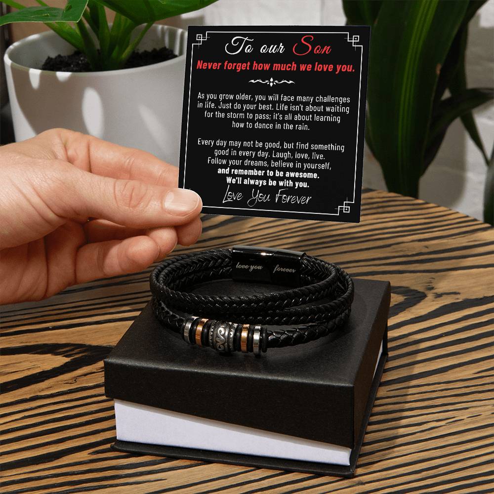 Our Son -  Bracelet Black - Love You Forever Bracelet