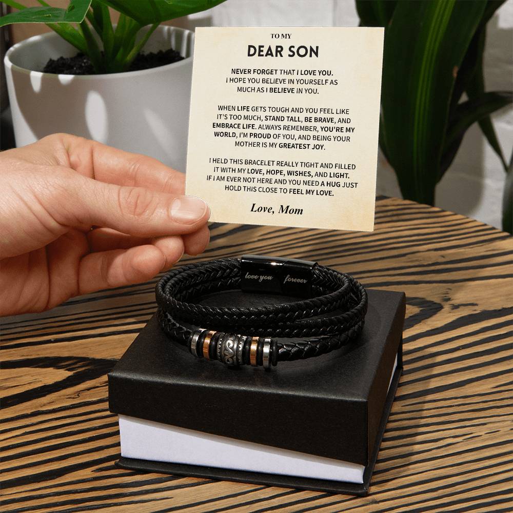 Bracelet- Son Gift - Love You Forever Bracelet