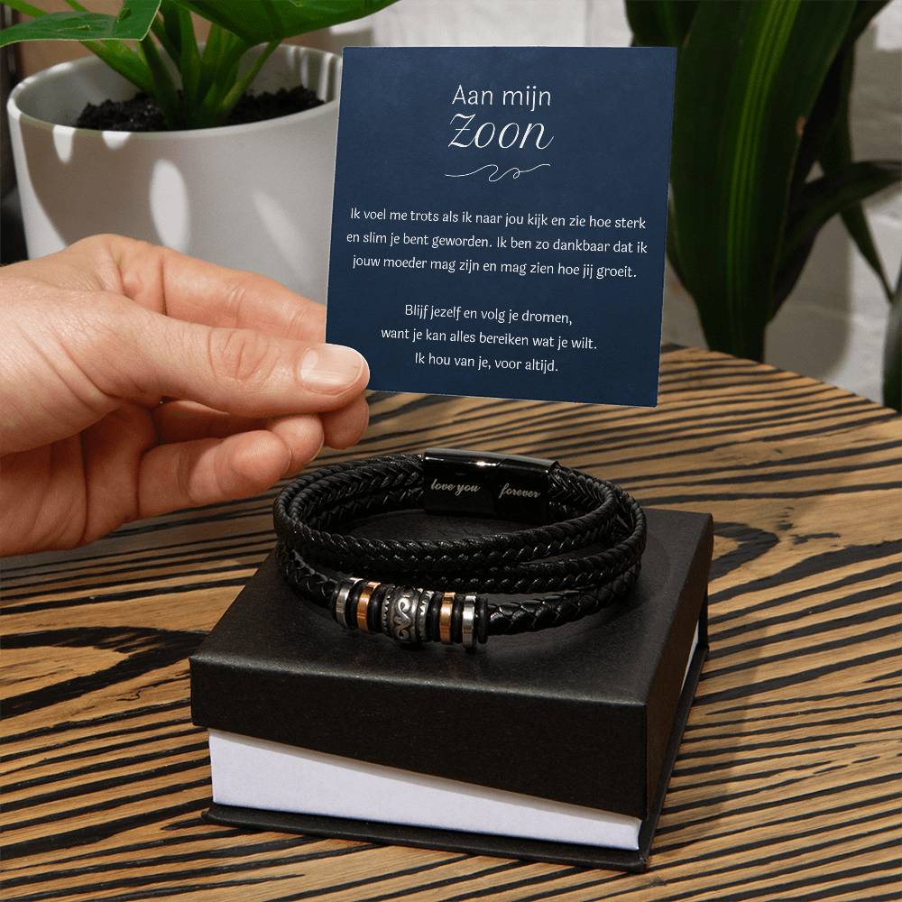 Zoon - Dankbare Moeder - Armband - Love You Forever Bracelet