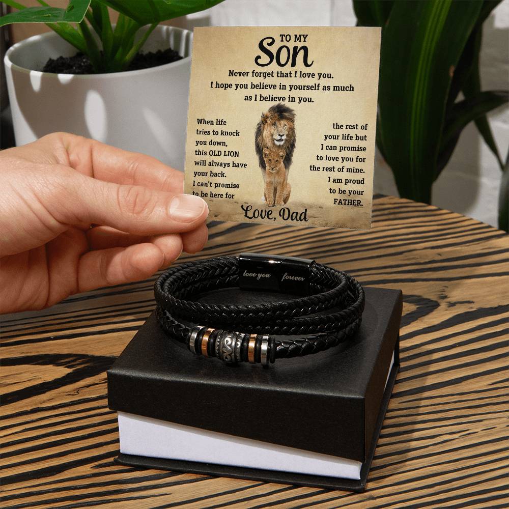 To My Son Bracelet - Love You Forever Bracelet (1)