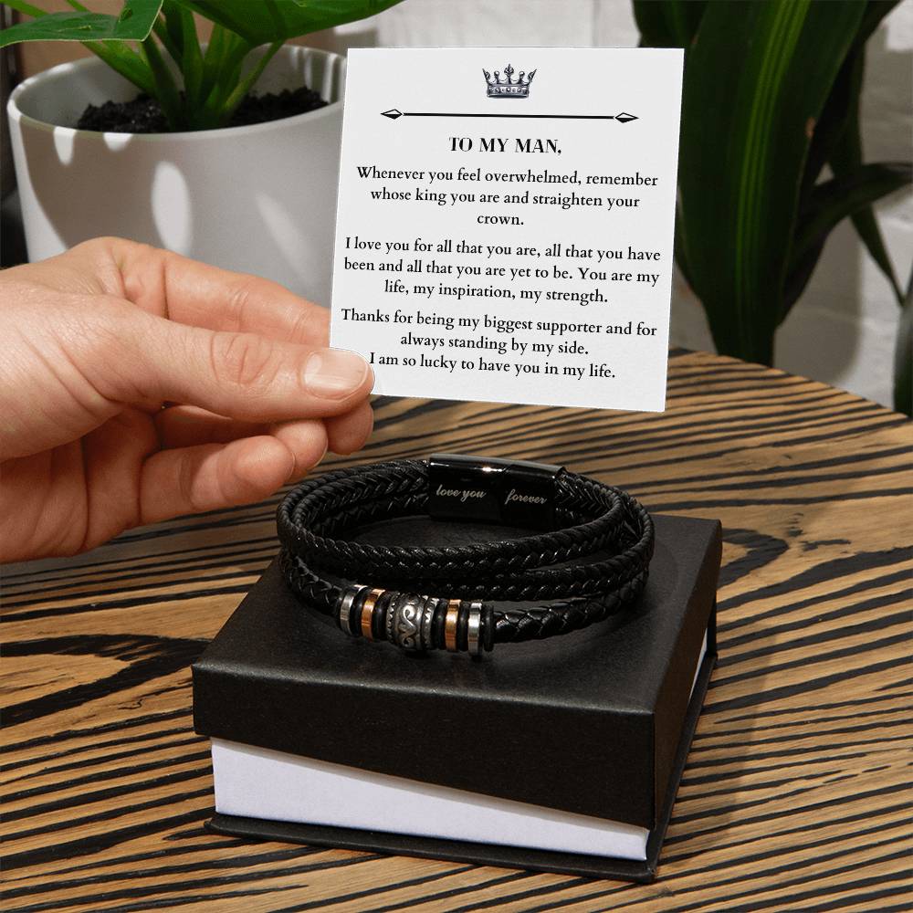 Love You Forever Men's Bracelet - Love You Forever Bracelet