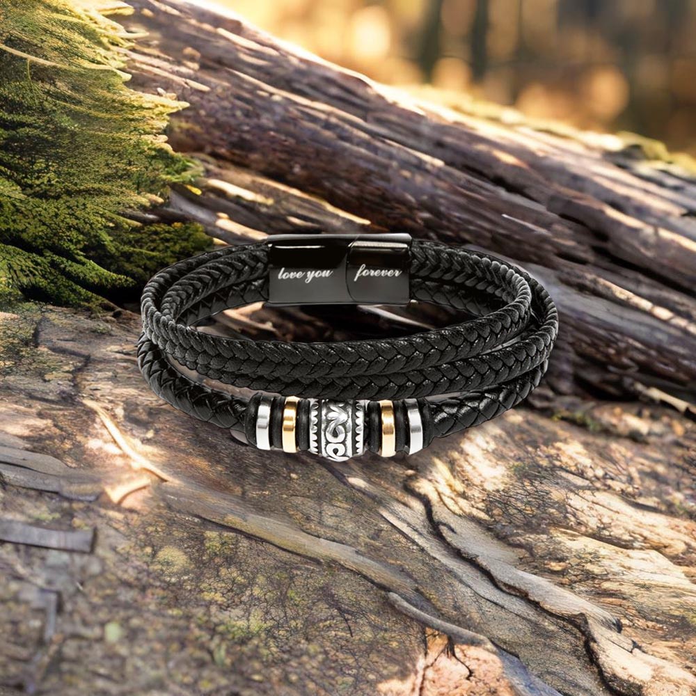 To My Son, Never Forget How Much I Love You - Love You Forever Bracelet