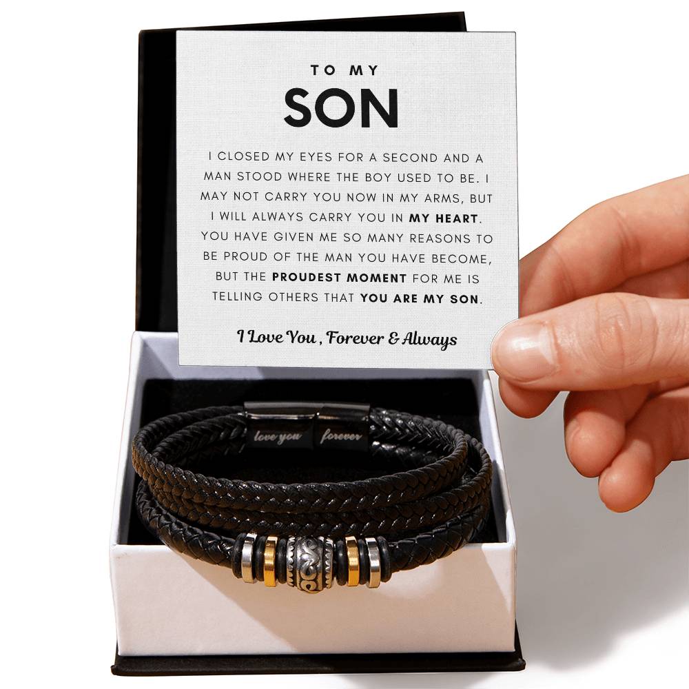 To My Son - Forever Love Bracelet - Love You Forever Bracelet