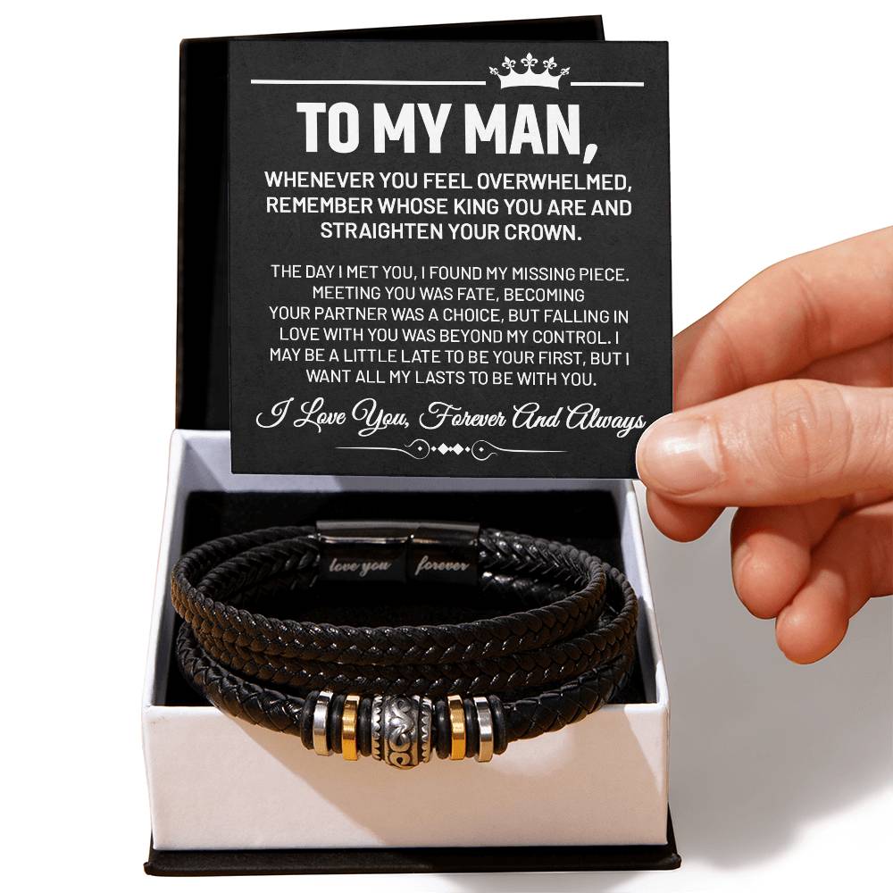 To My Man - Love You Forever Bracelet - Bb001 - Love You Forever Bracelet