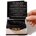 To My Son Never Forget Love You Forever Bracelet - Love You Forever Bracelet