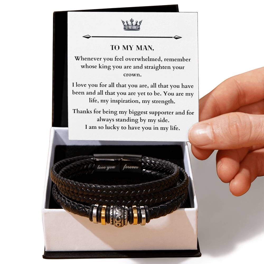 Love You Forever Men's Bracelet - Love You Forever Bracelet